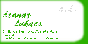 atanaz lukacs business card